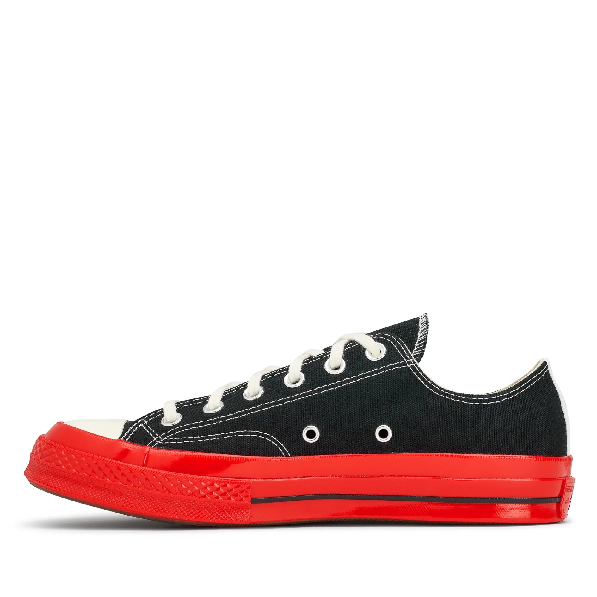 Converse Red Sole Low Top (Black) - Image 2