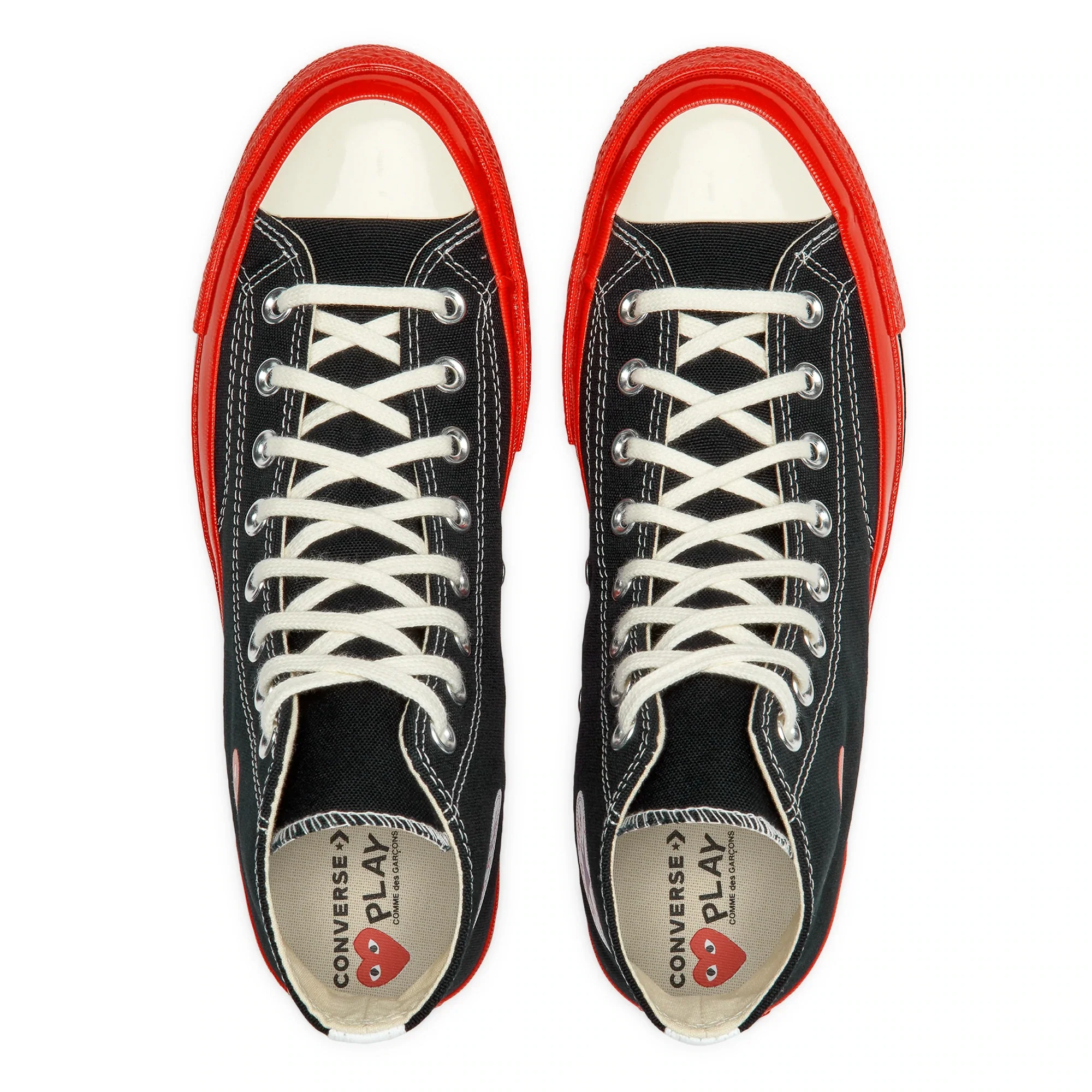 Converse Red Sole Low Top (Black) - Image 4