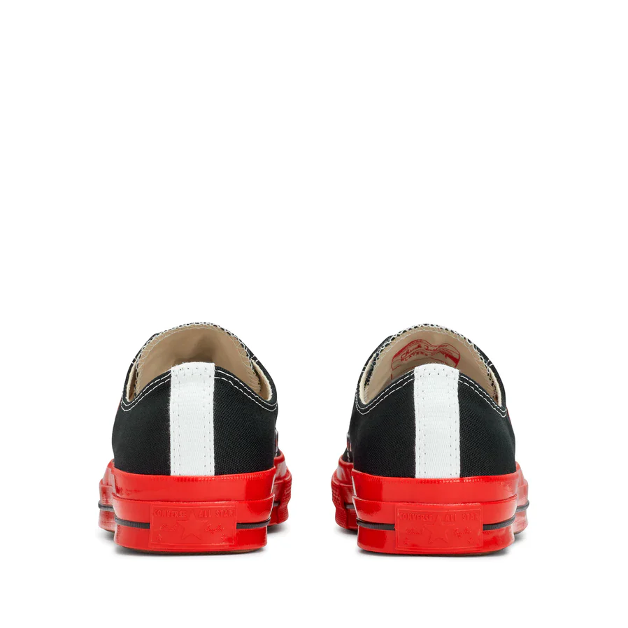 Converse Red Sole Low Top (Black) - Image 5