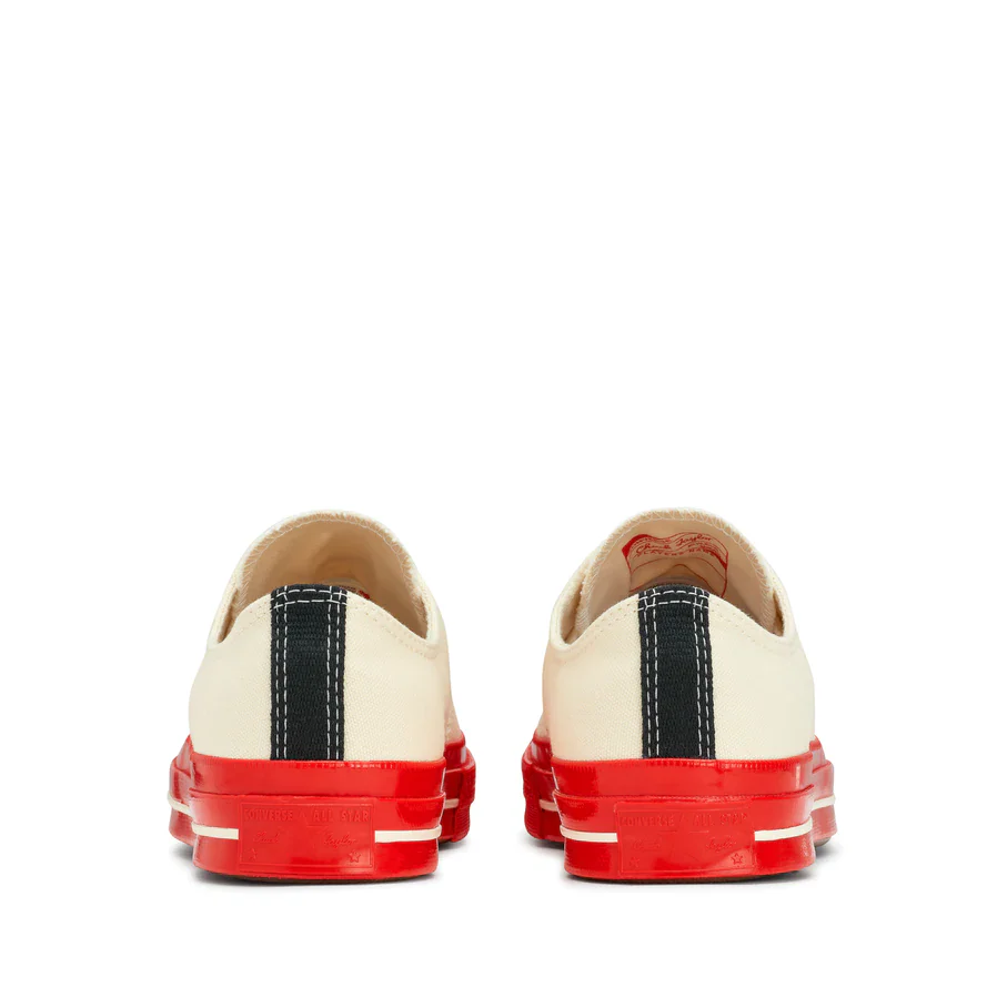Converse Red Sole Low Top (White) - Image 5
