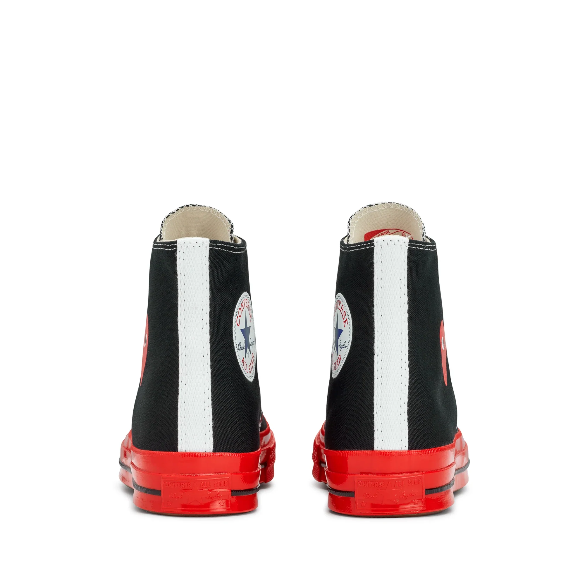 Converse Red Sole High Top (Black) - Image 5