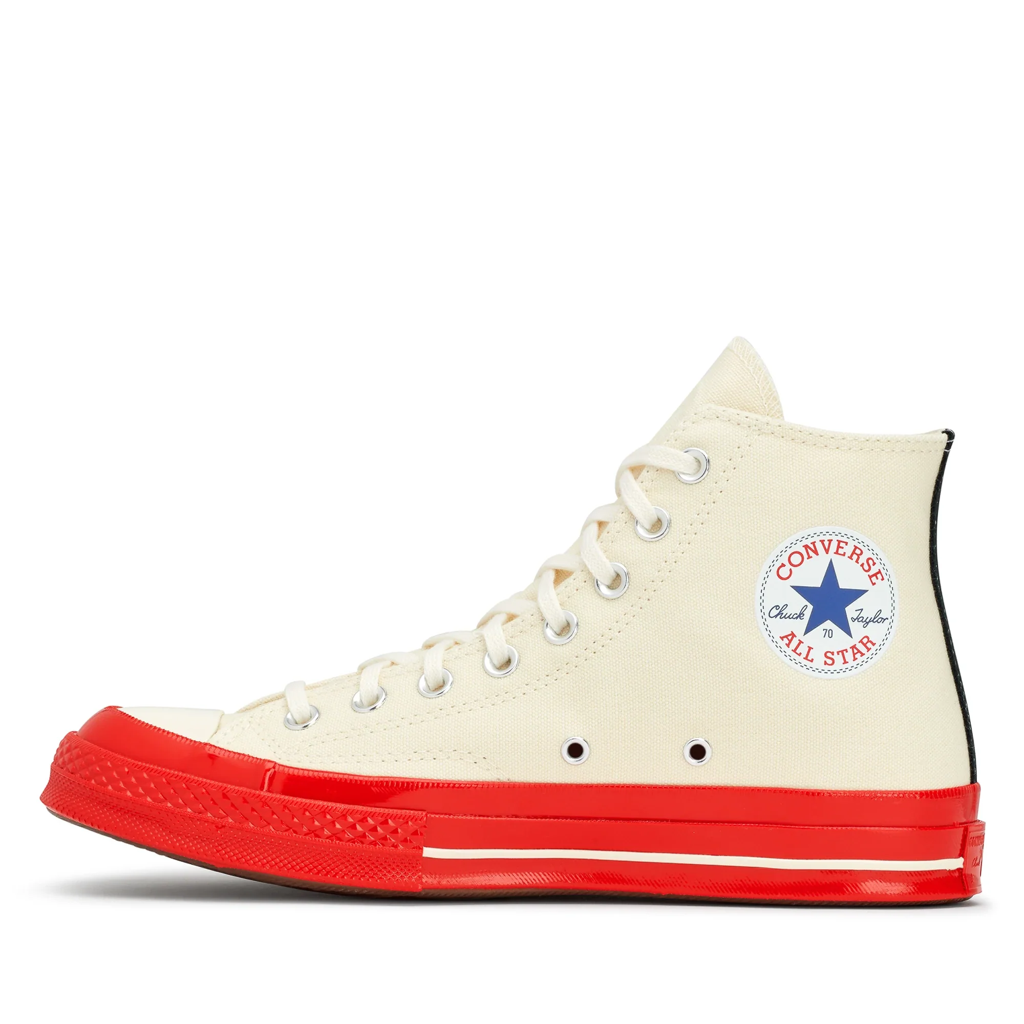 Converse Red Sole High Top (White) - Image 2