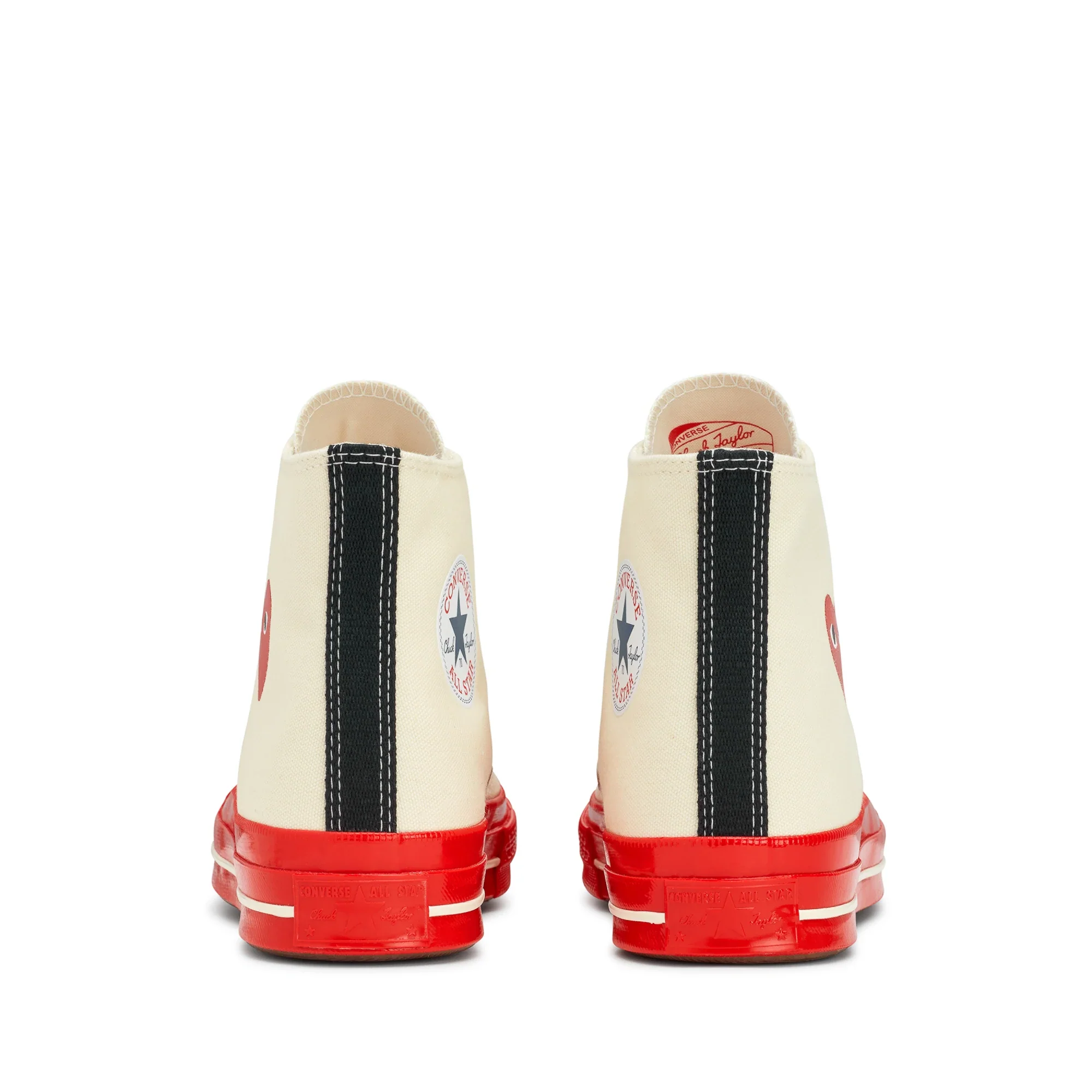 Converse Red Sole High Top (White) - Image 5