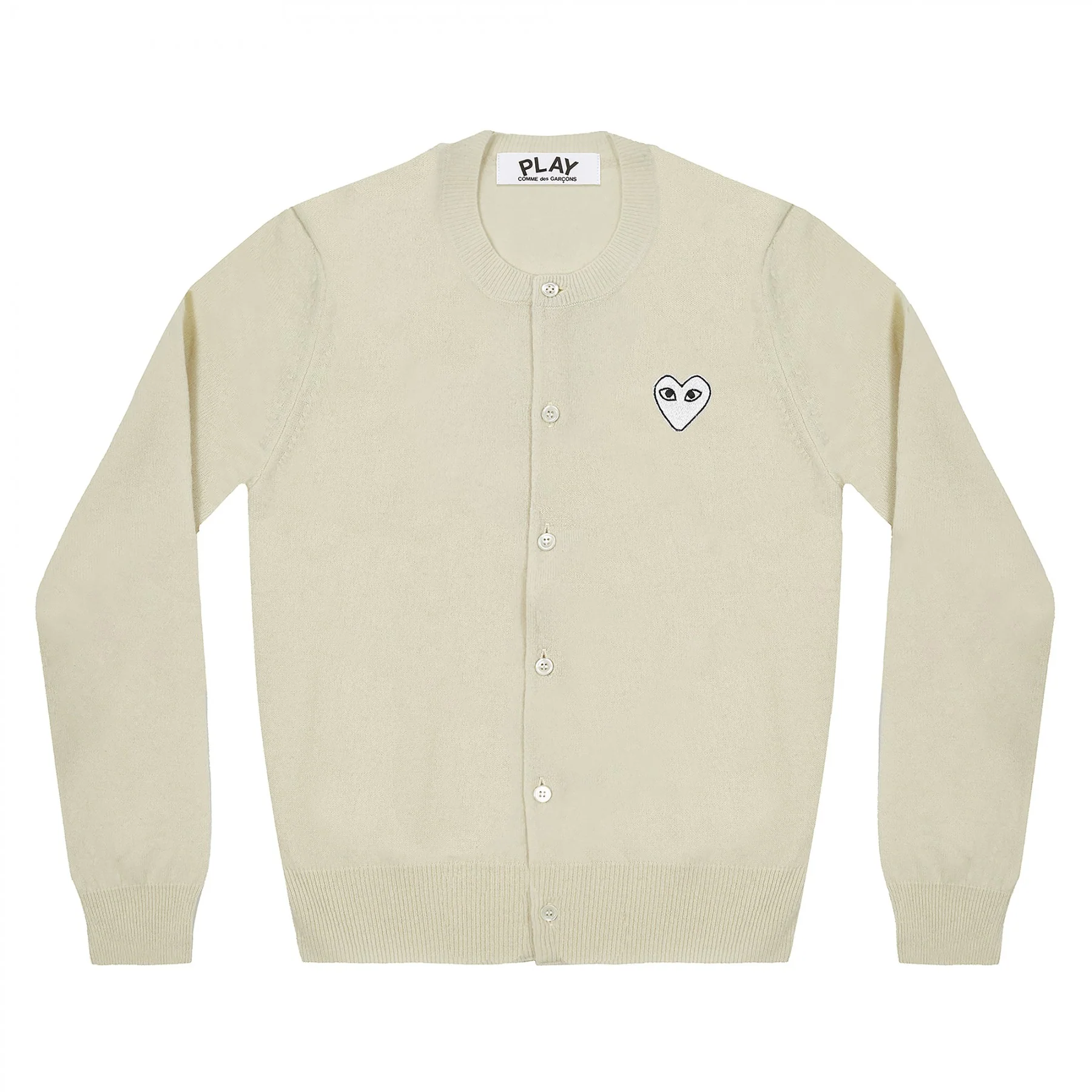 PLAY Women's Cardigan White Heart Natural Series Off White