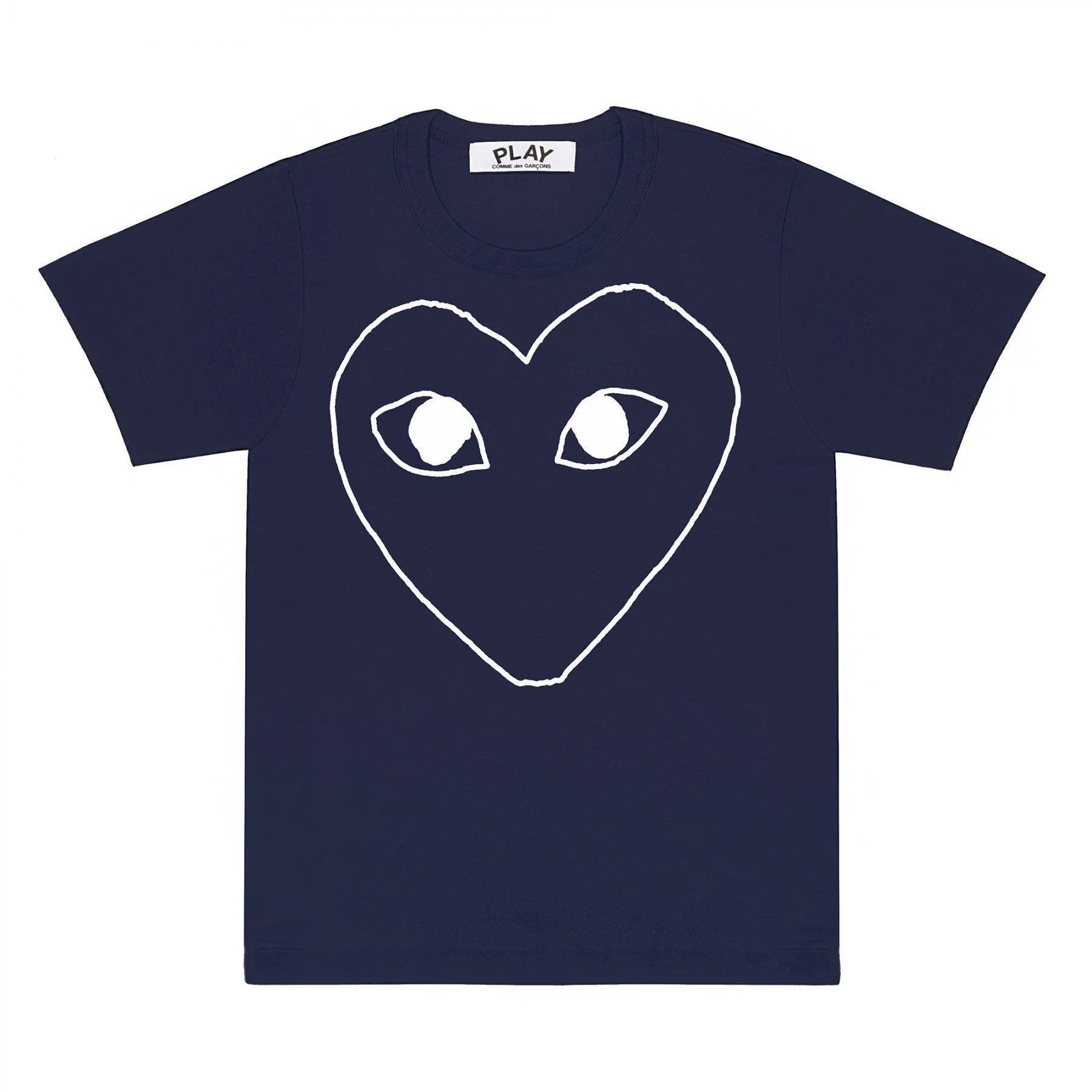 PLAY T-Shirt With Heart Outline