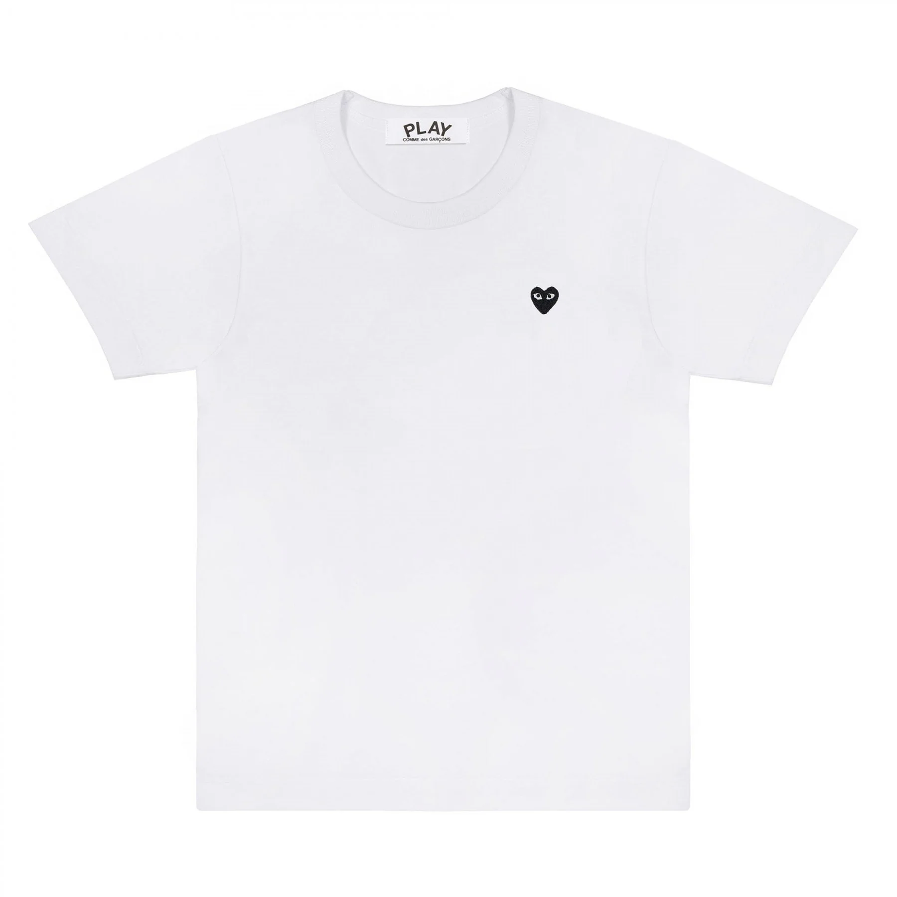 PLAY Basic T-Shirt Small Black Emblem (White)