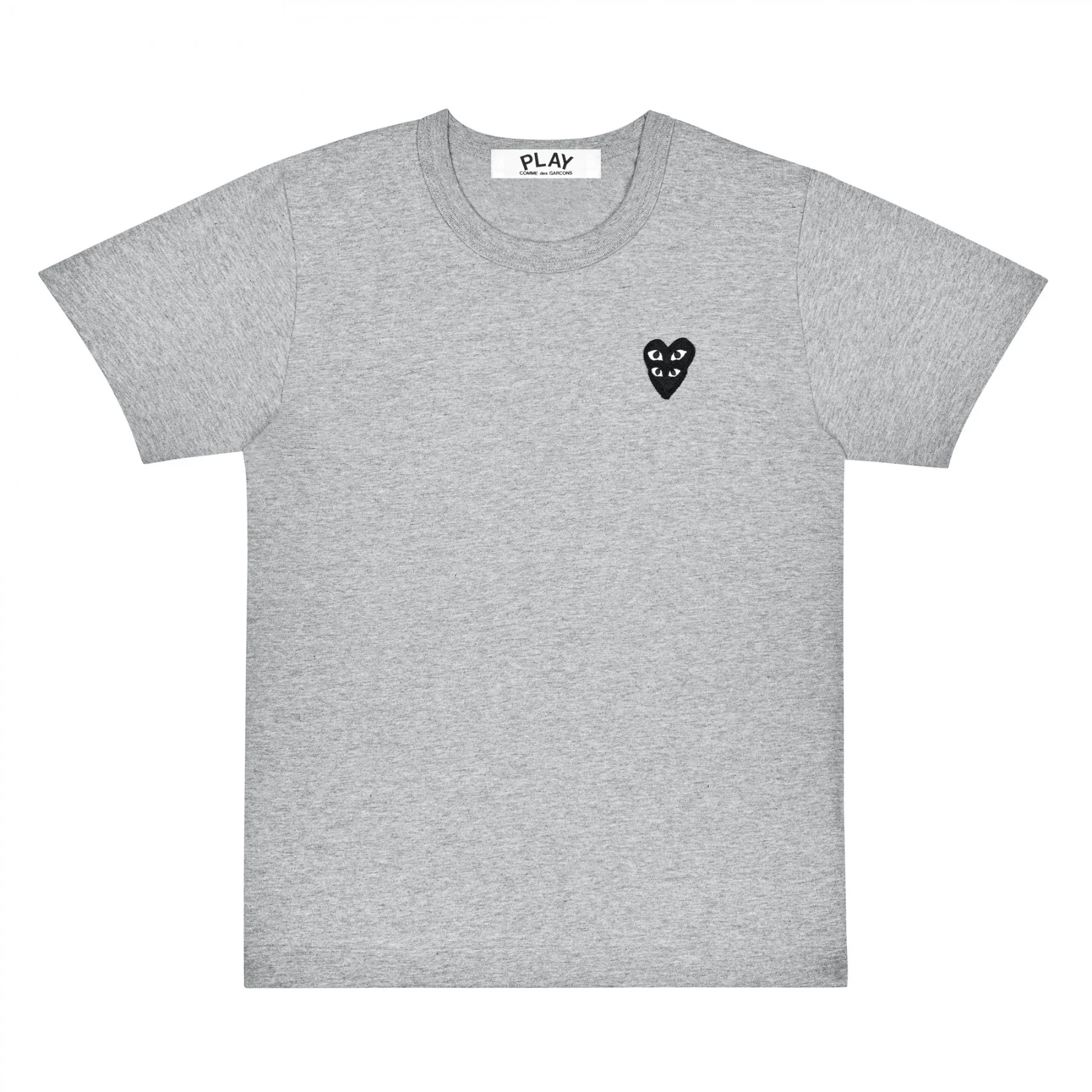 PLAY Basic Grey T-Shirt Black Family Heart