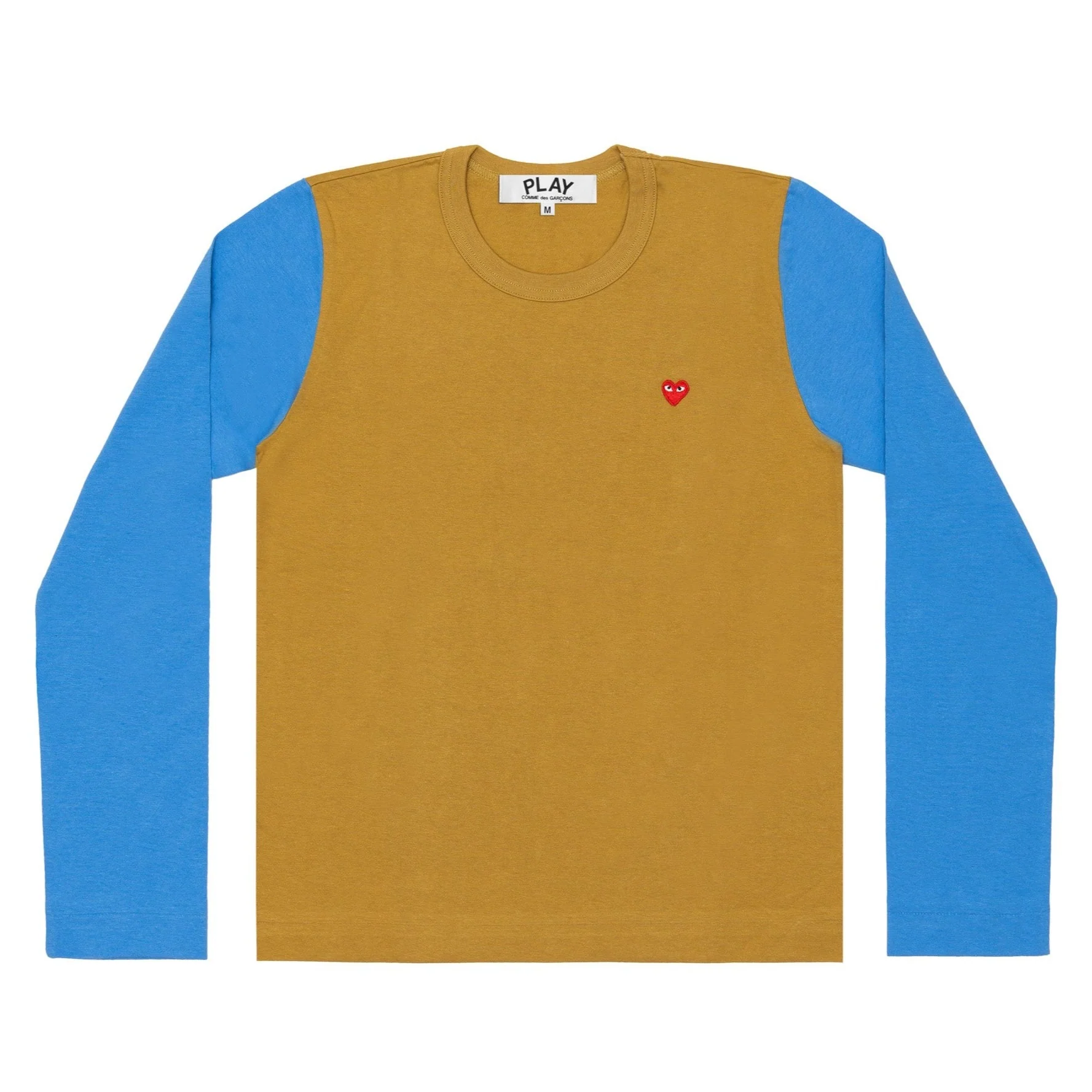 PLAY L/S BI-Colour Small Emblem T-Shirt (Olive/Blue)