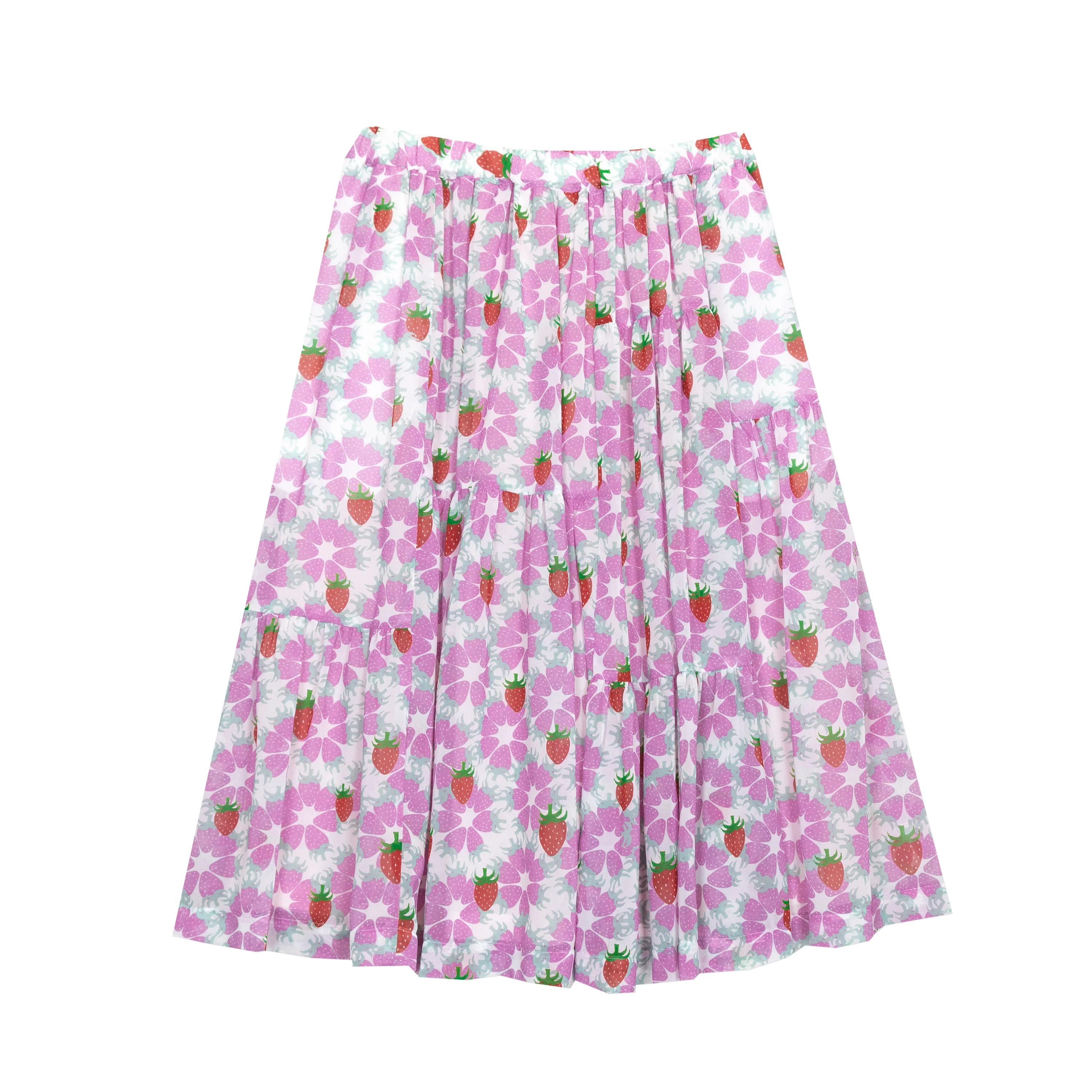 Pink and Red Strawberry Skirt