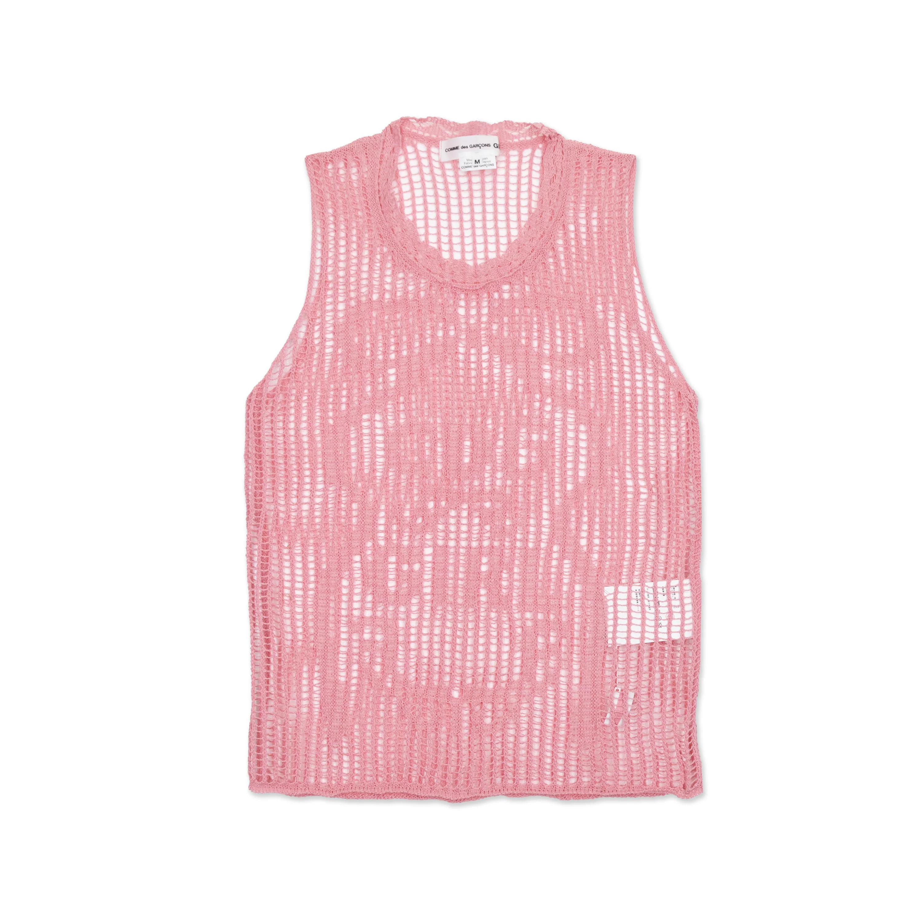 Pink Crochet Singlet