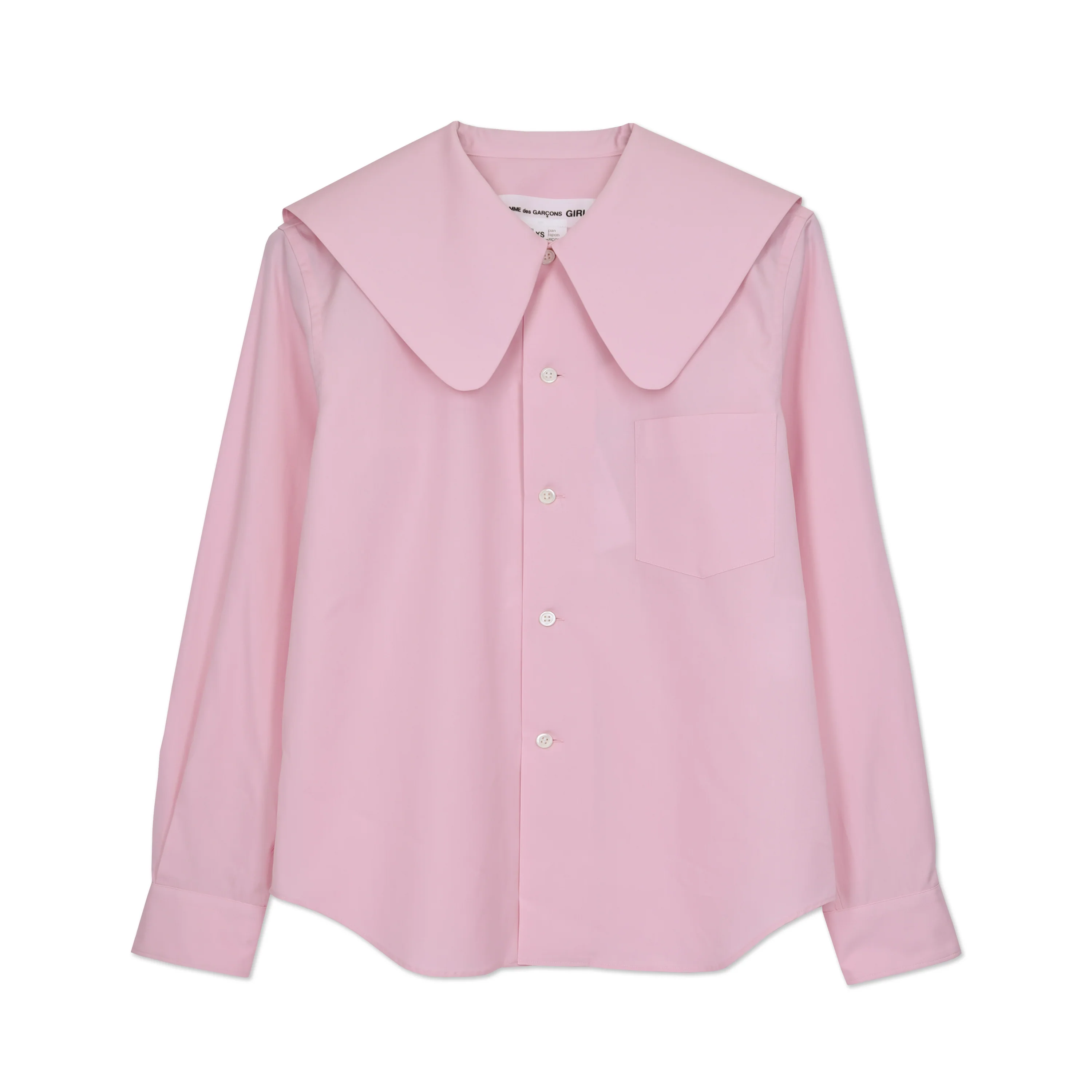Pink Point Collar Shirt