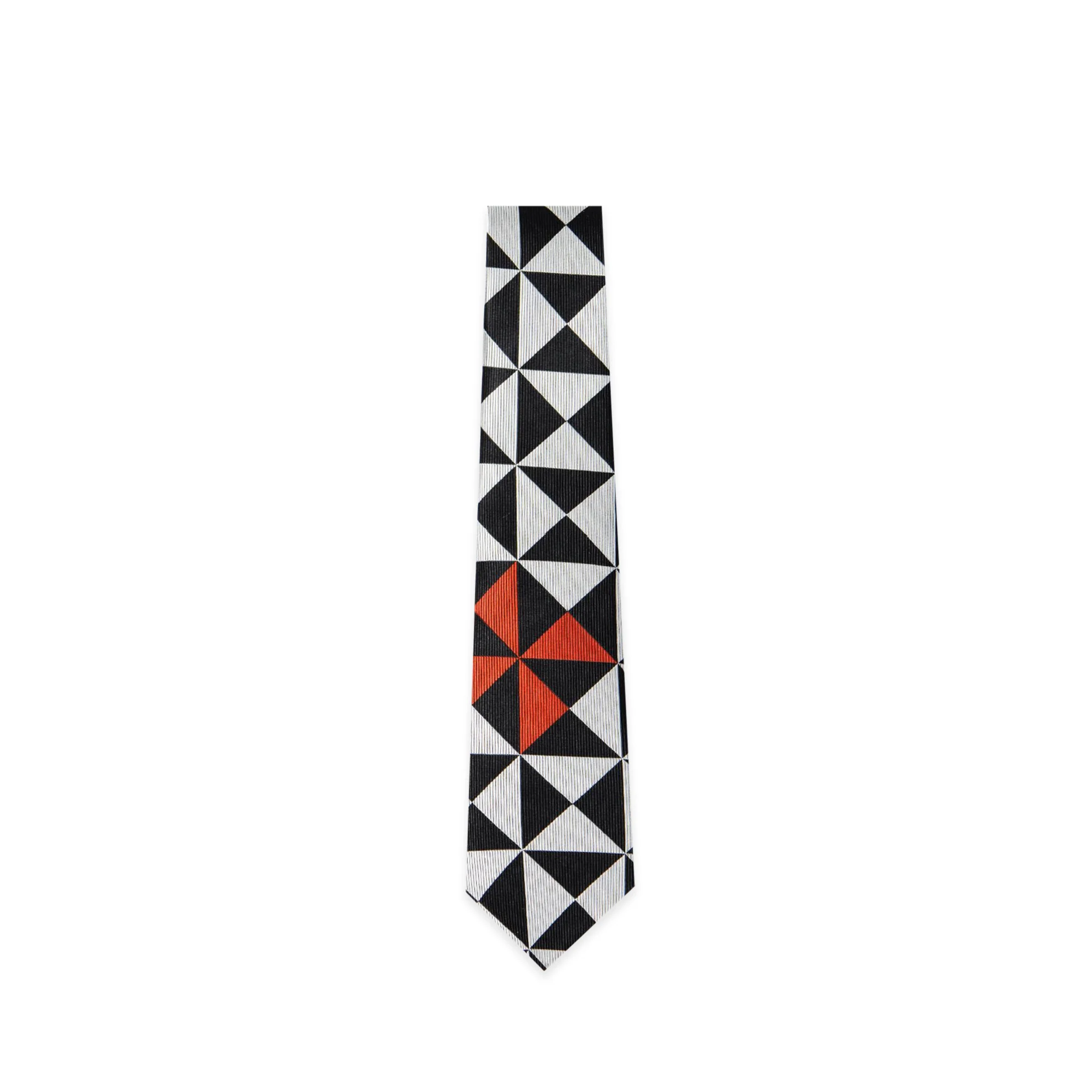 Pinwheel Contrast Silk Tie