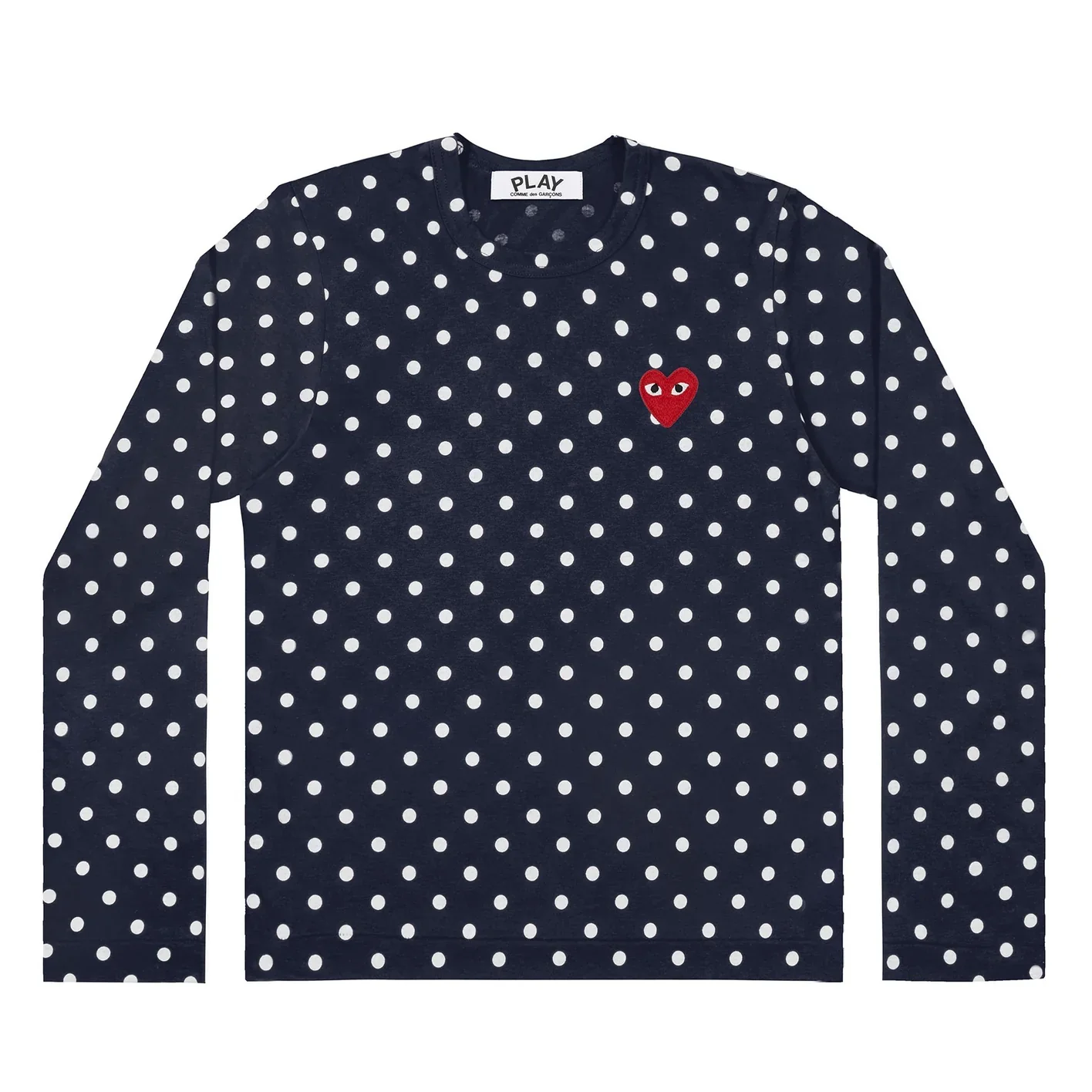 PLAY L/S Polka Dot T-Shirt (Navy)