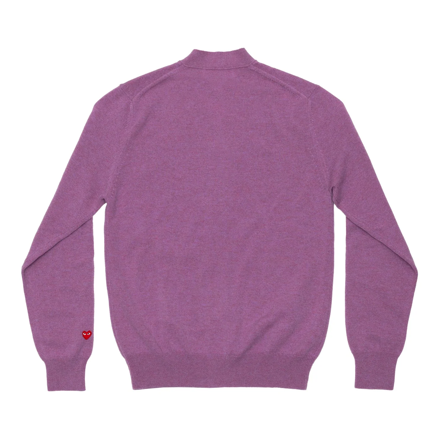 PLAY V-Neck Cardigan Pastel Series Sleeve Heart (Purple) - Image 2