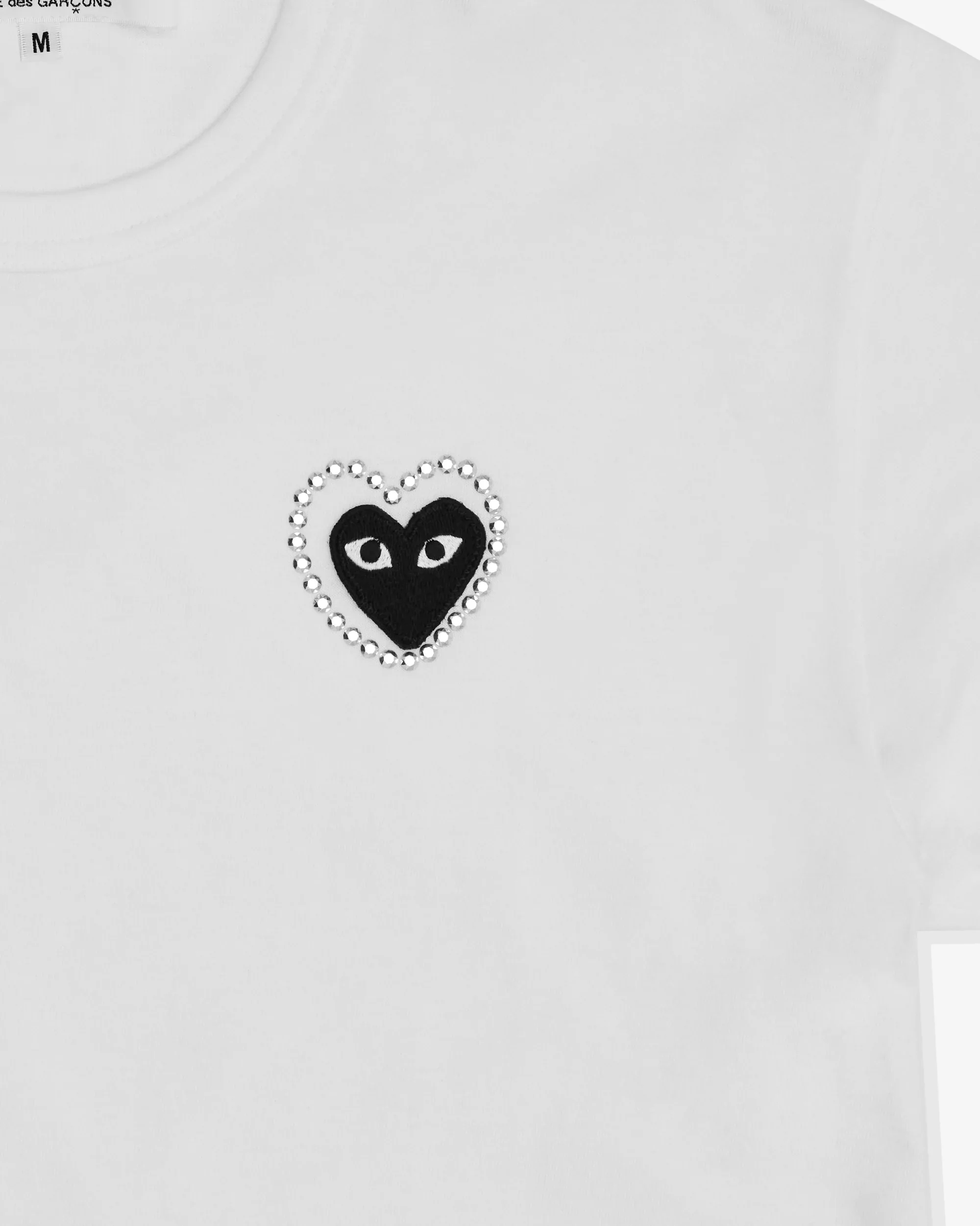 PLAY Metal Stone Emblem Black Heart T-Shirt - Image 2
