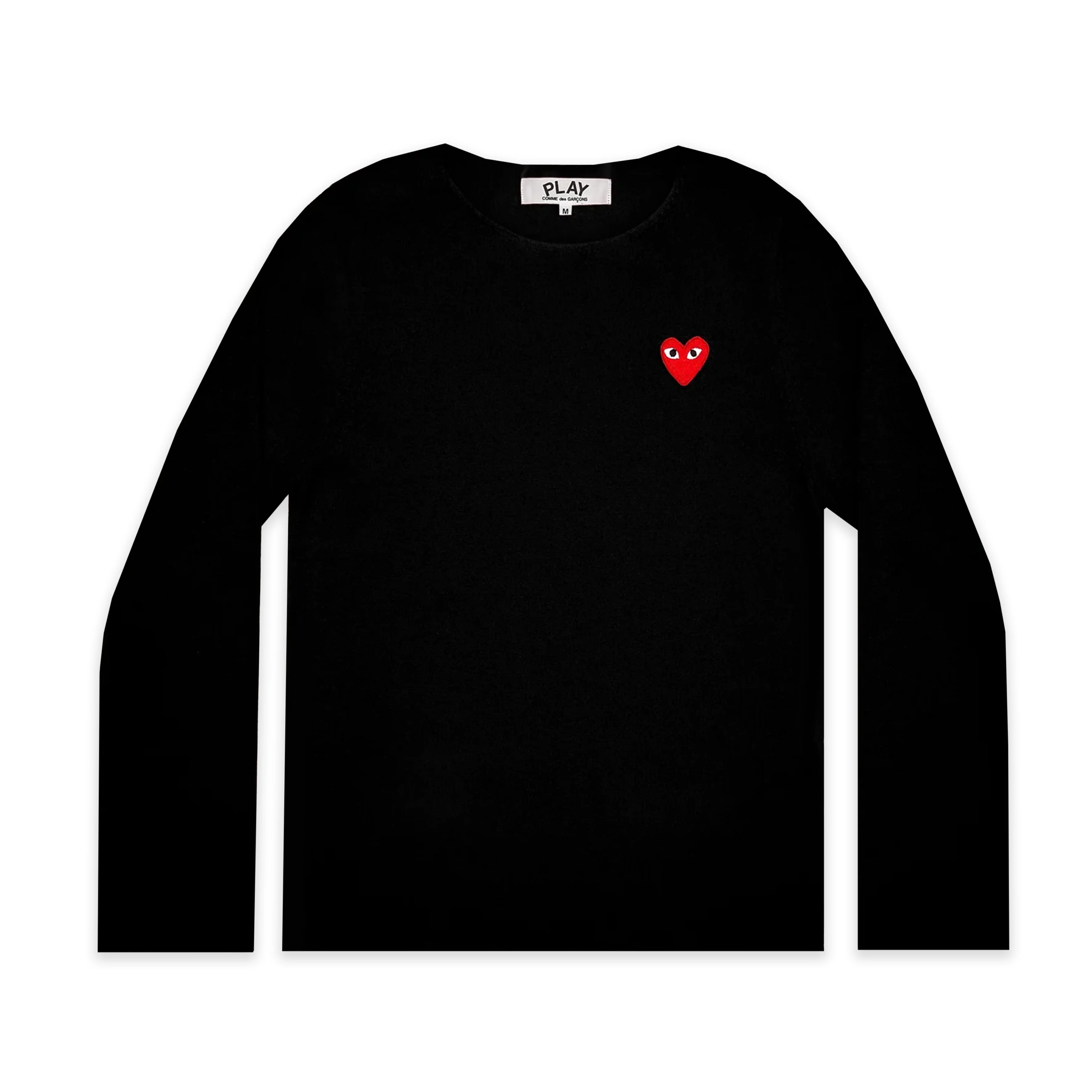 PLAY Round Neck Sweater Red Emblem (Black)