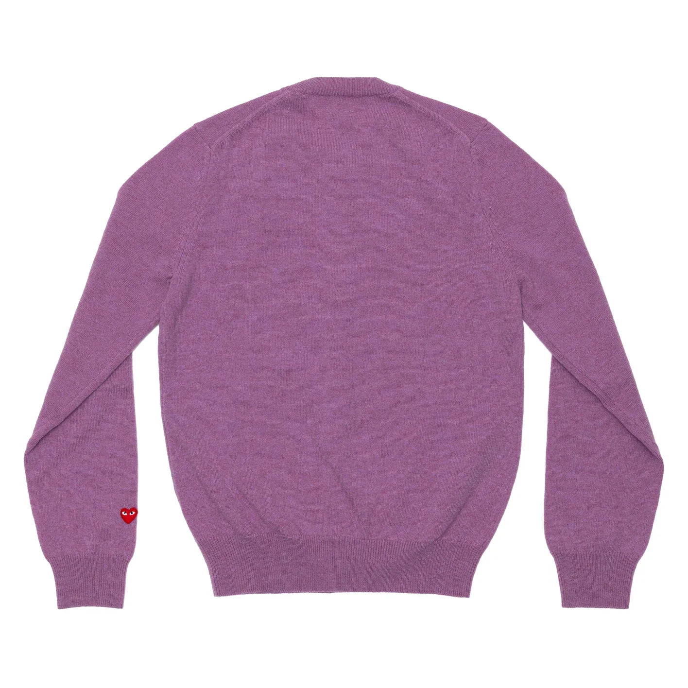 PLAY Round Neck Cardigan Pastel Series Sleeve Heart (Purple) - Image 2