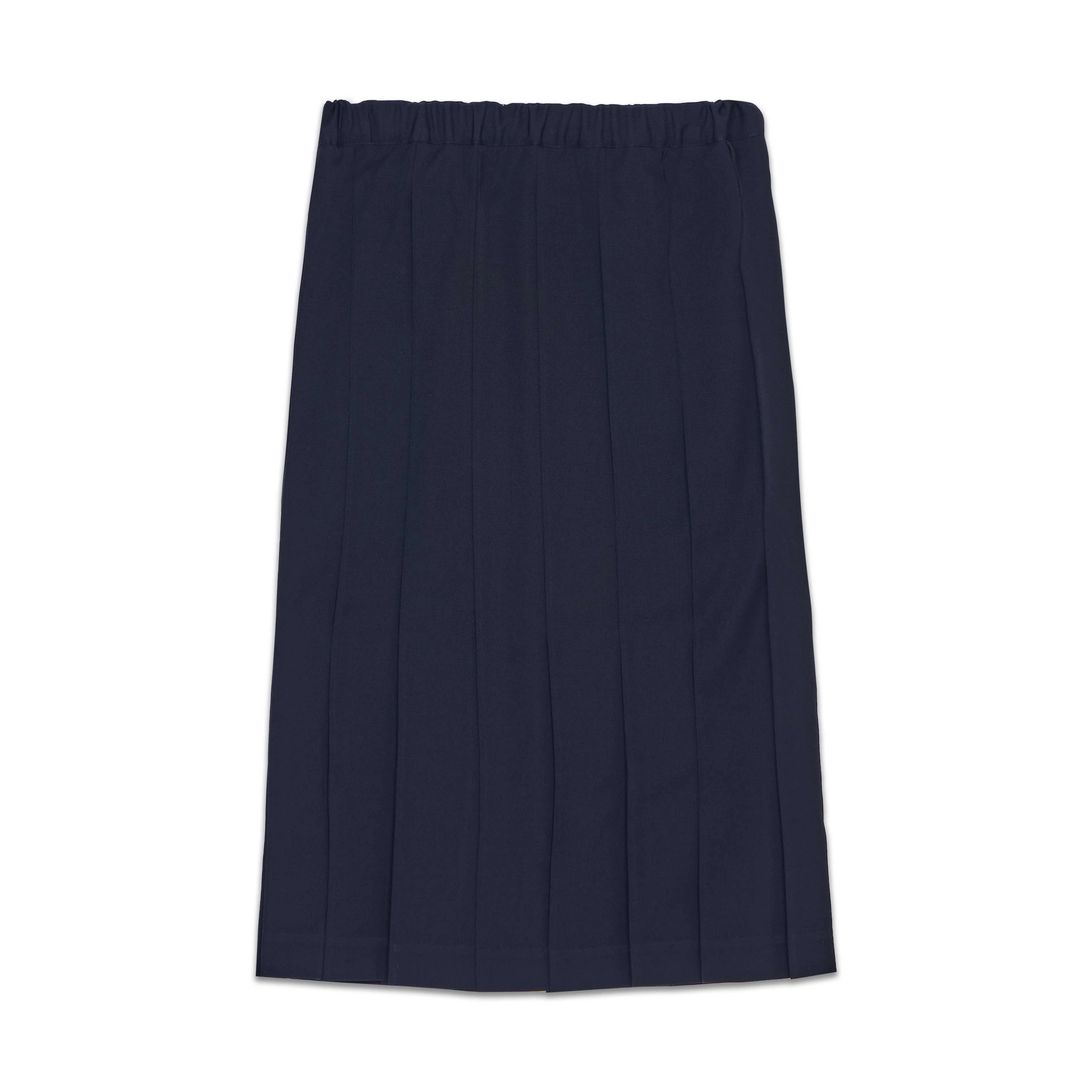 Pleated Navy Skirt - Image 2