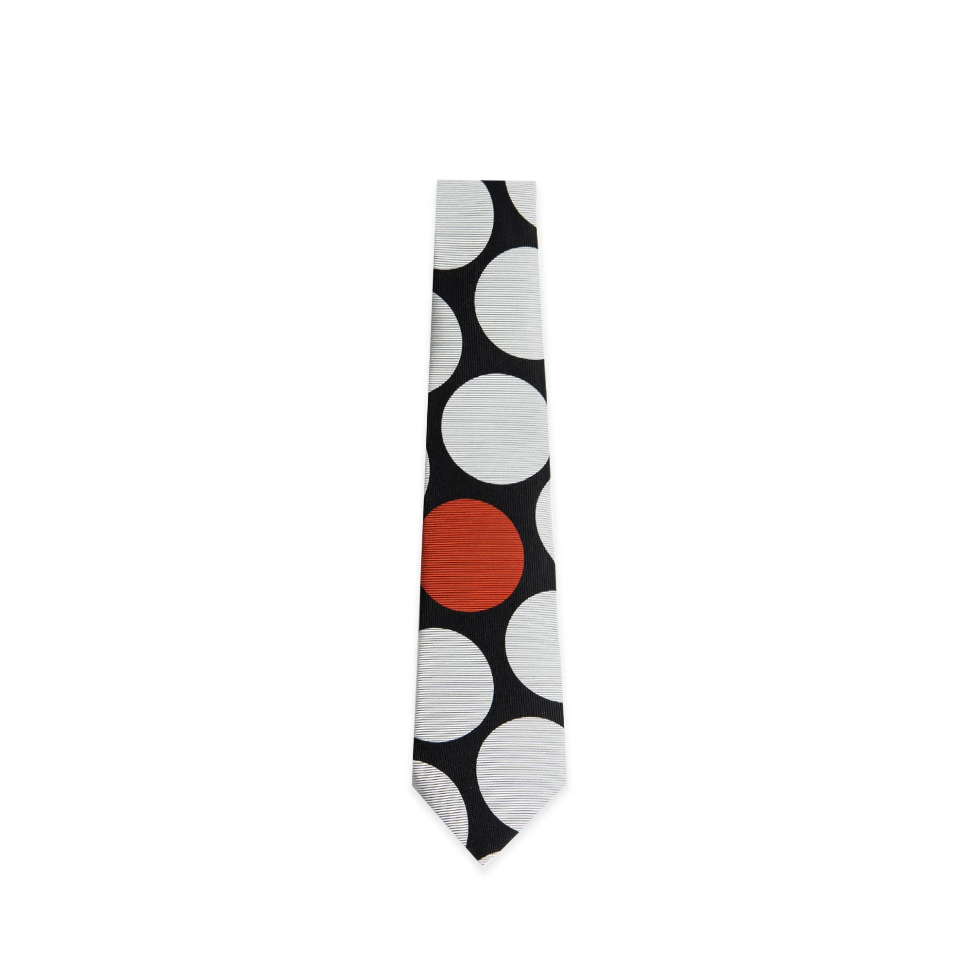 Polka Dot Contrast Silk Tie