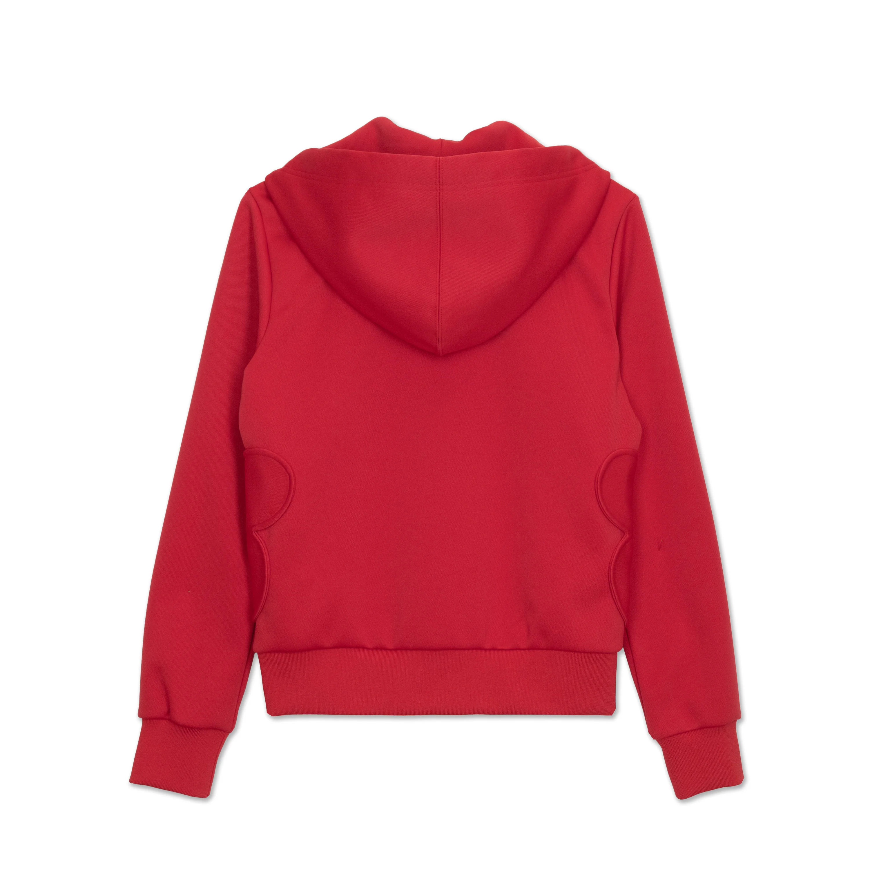 Red Flower Pocket Zip Sweatshirt - Image 2