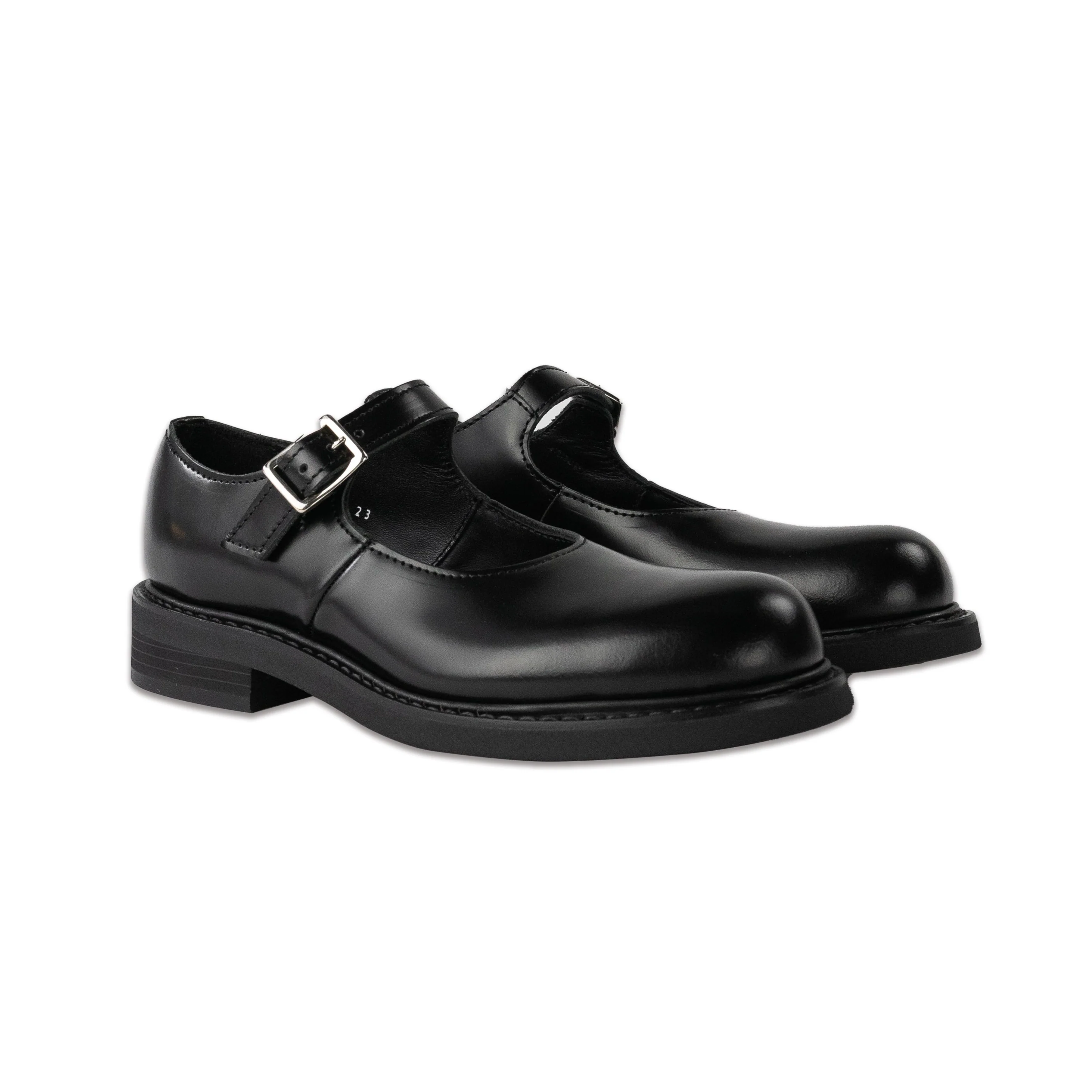 Leather Goodyear Mary Jane Shoes Black - Image 2