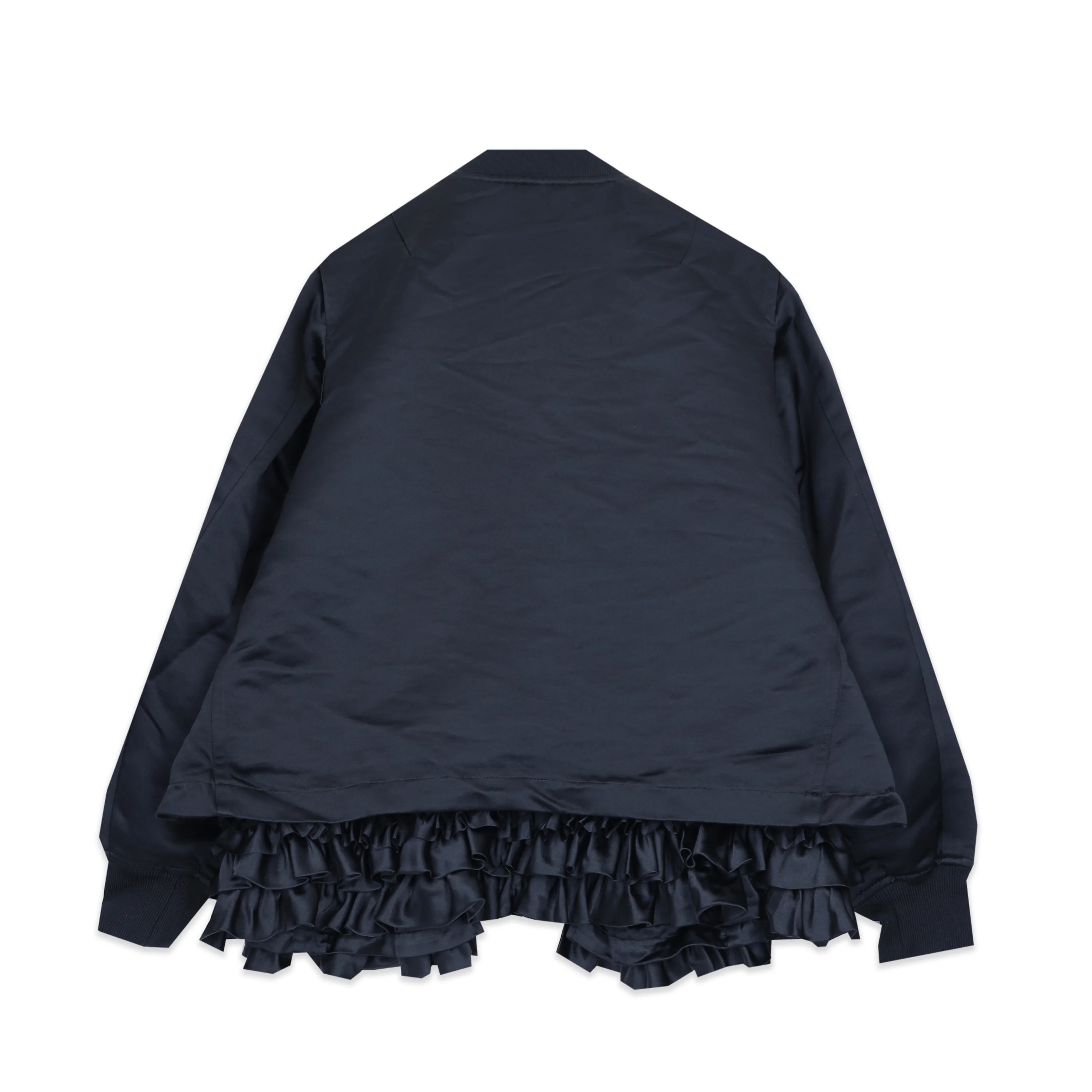 Satin Under Frill Bomber Jacket - Image 2
