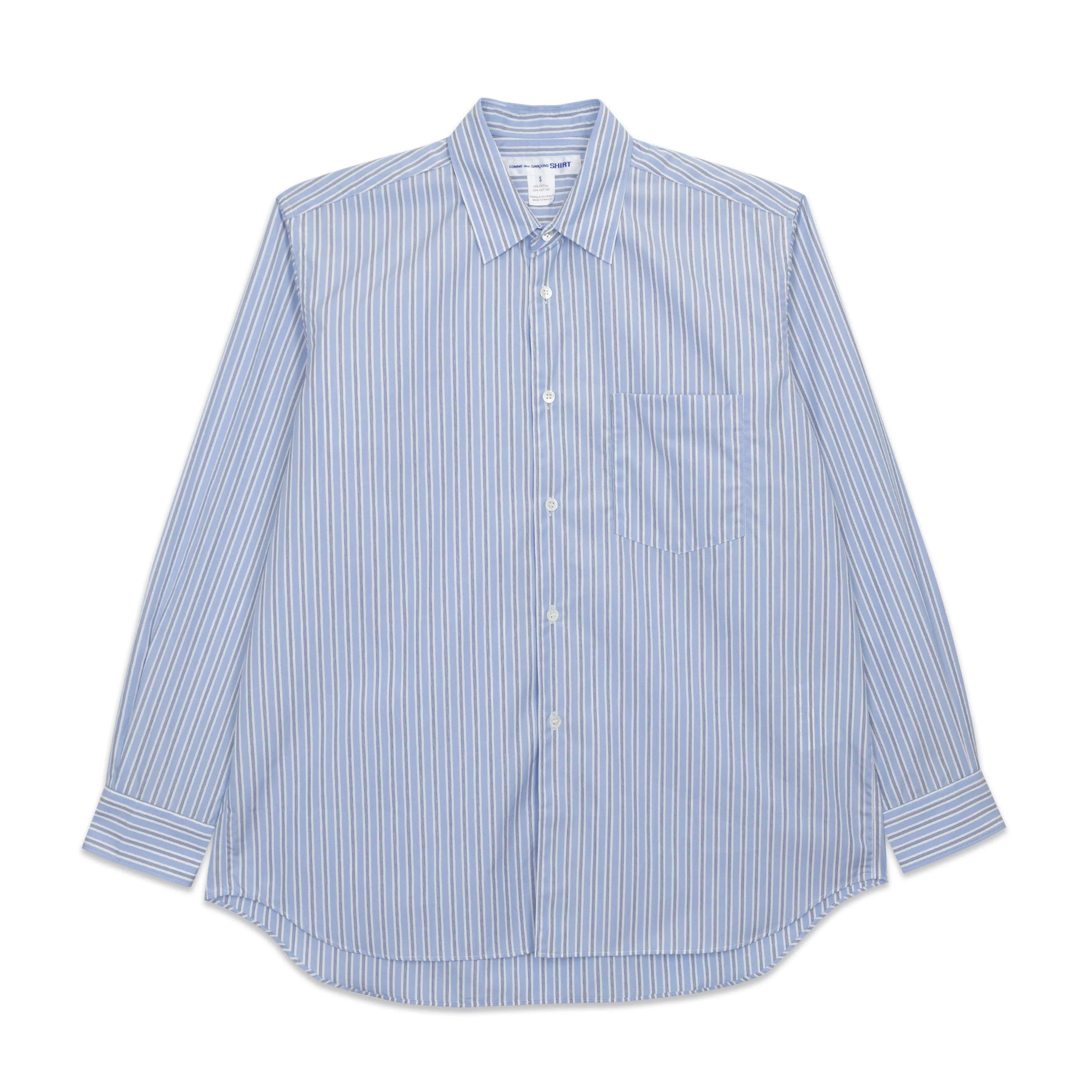 SHIRT FOREVER Plain Stripe Shirt 120 Wide