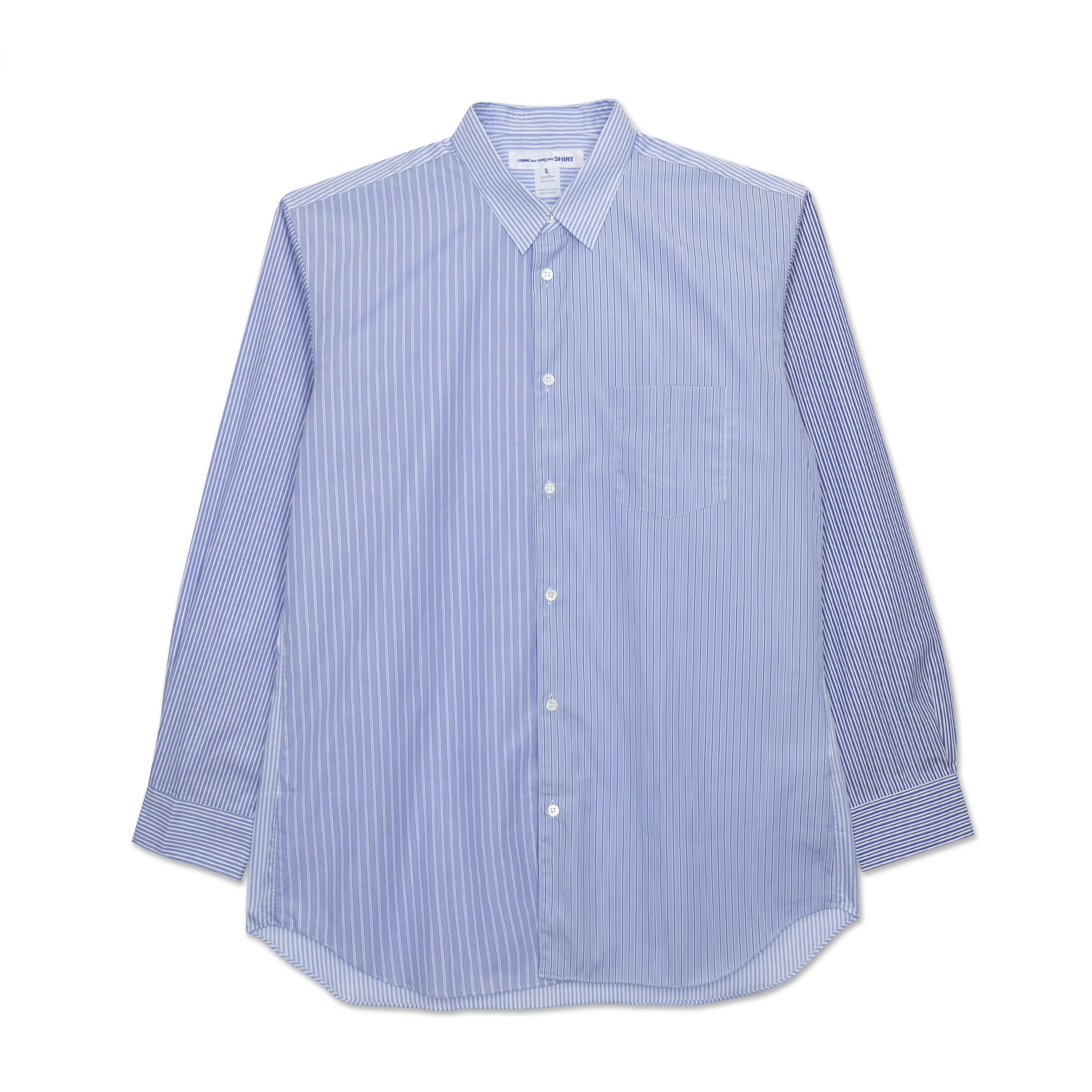 SHIRT FOREVER Light Blue Stripe Shirt Mix 1