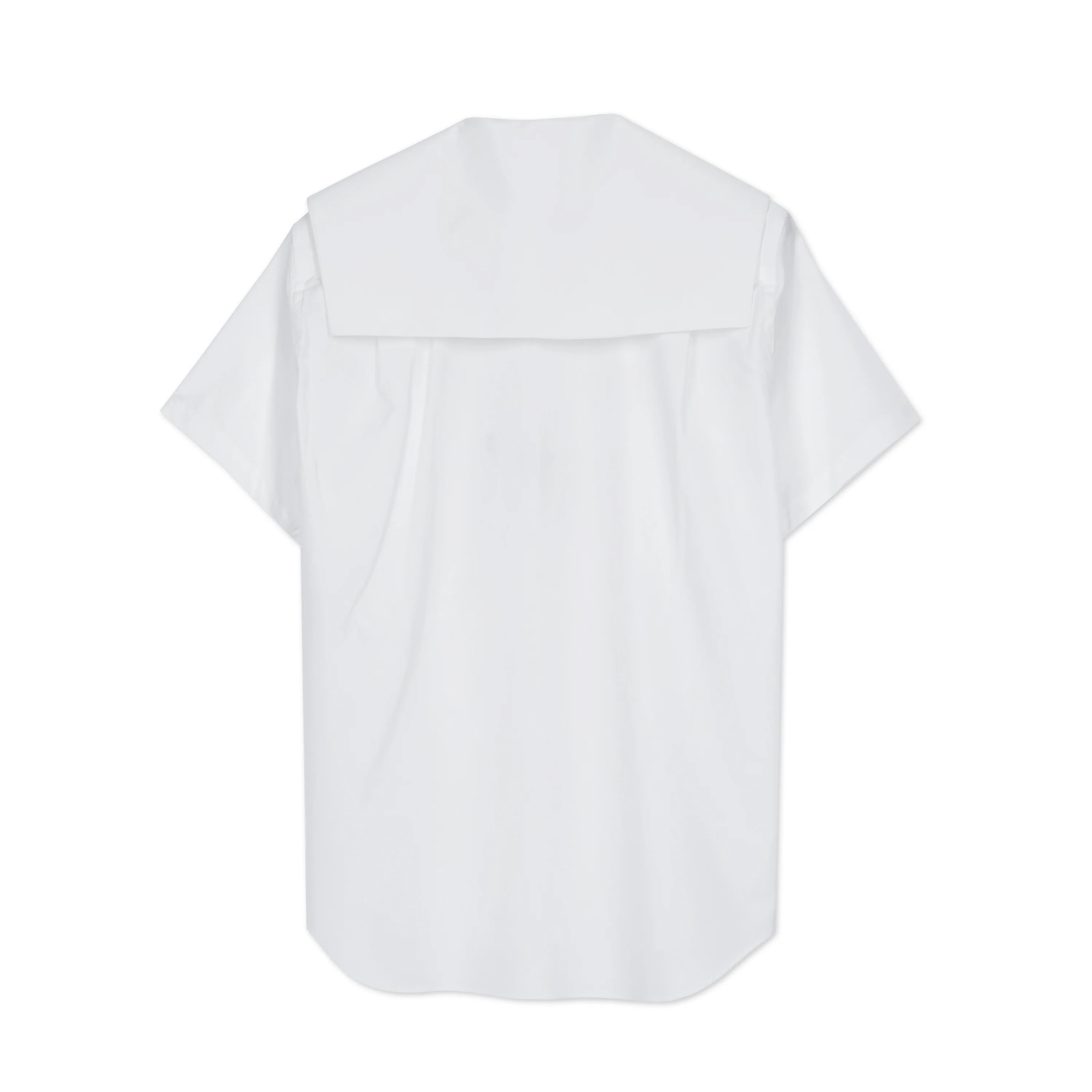 Short Sleeve Point Collar Shirt - Image 2
