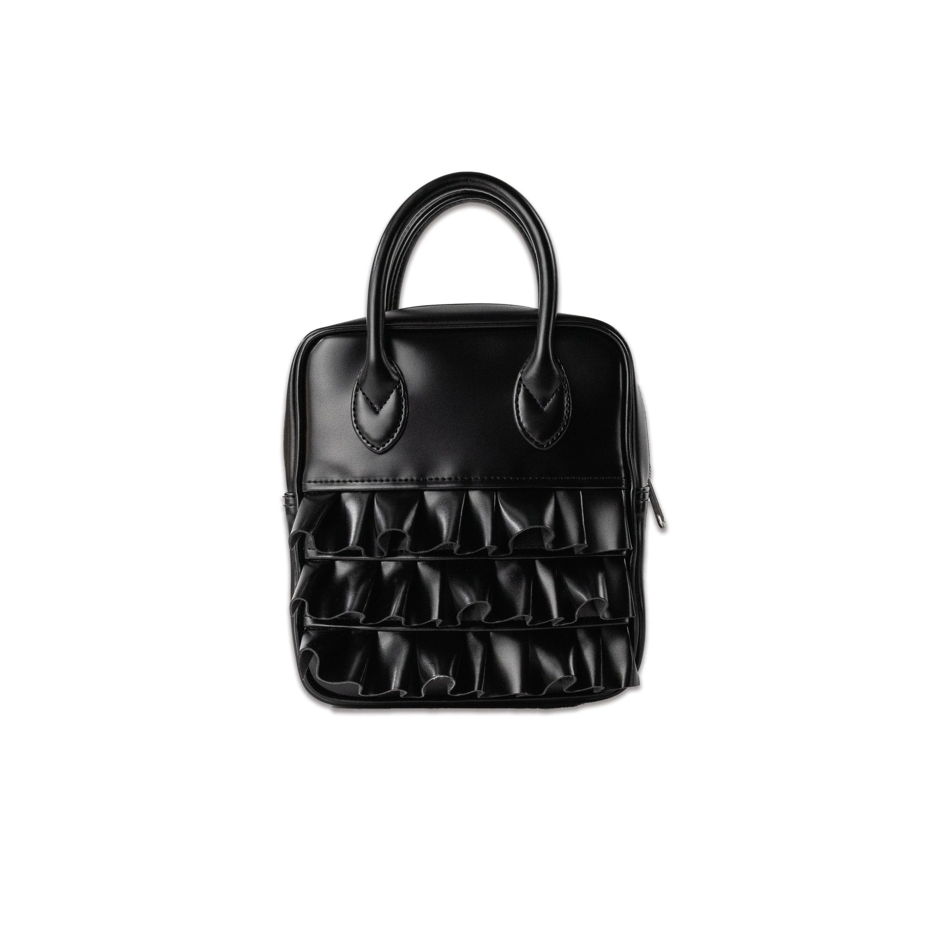 Frill Mini Black Bag