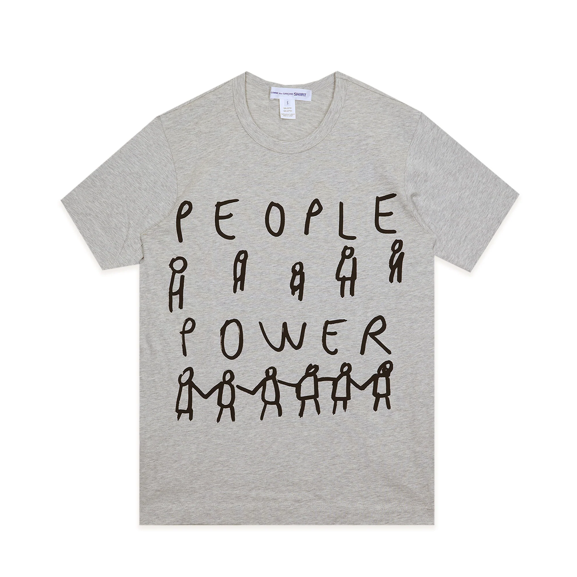 Top Grey People Power T-Shirt