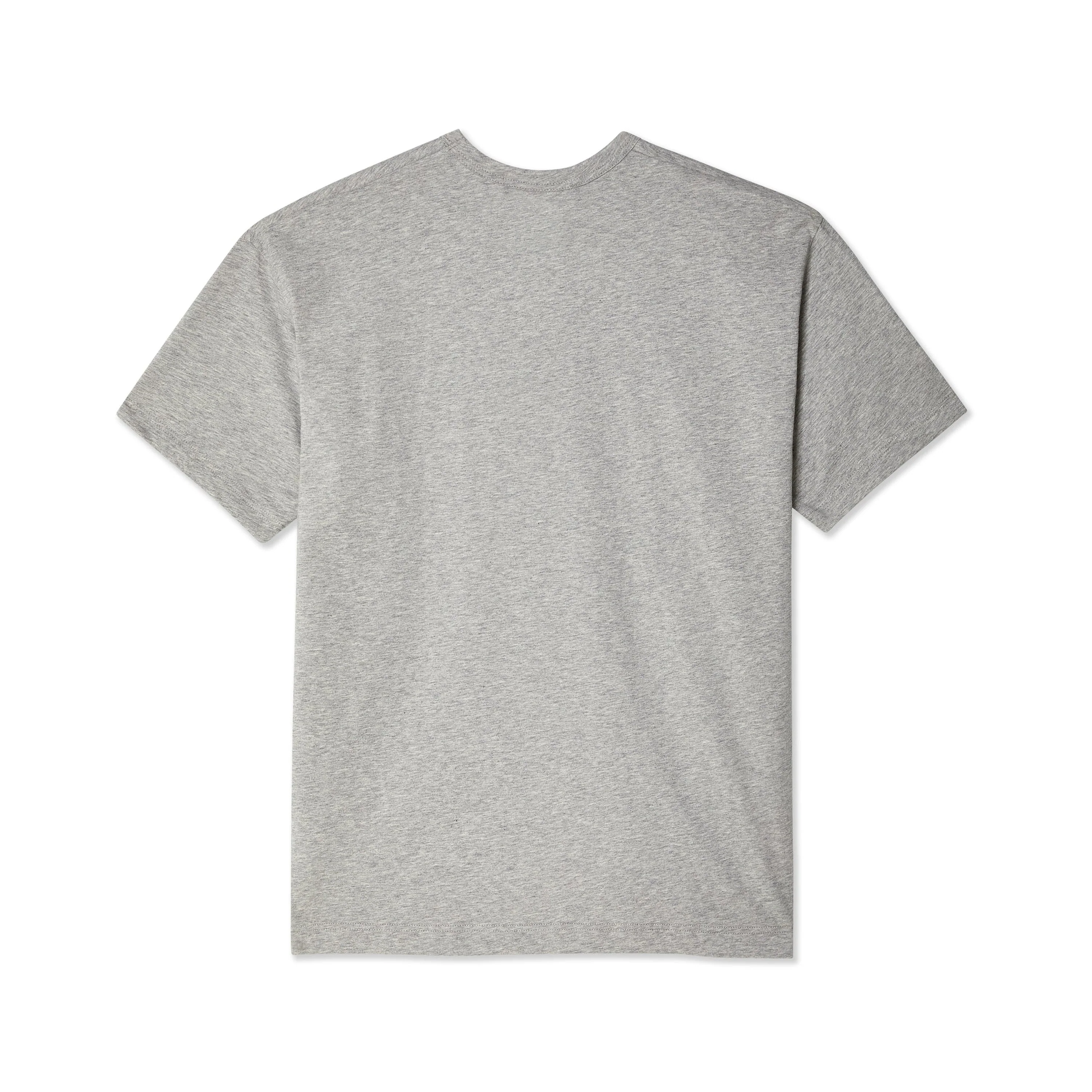 SHIRT FOREVER Basic Hem Logo S/S T-Shirt GREY - Image 2