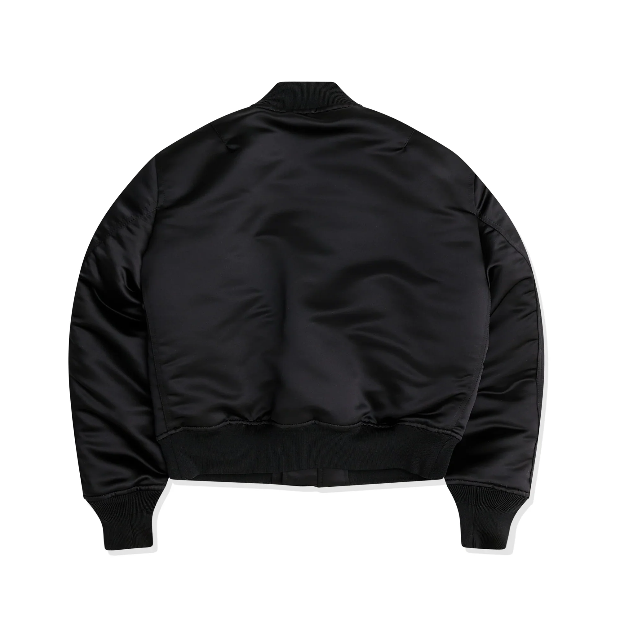 Wadded Polyester Frill Reversible Bomber Jacket - Image 2