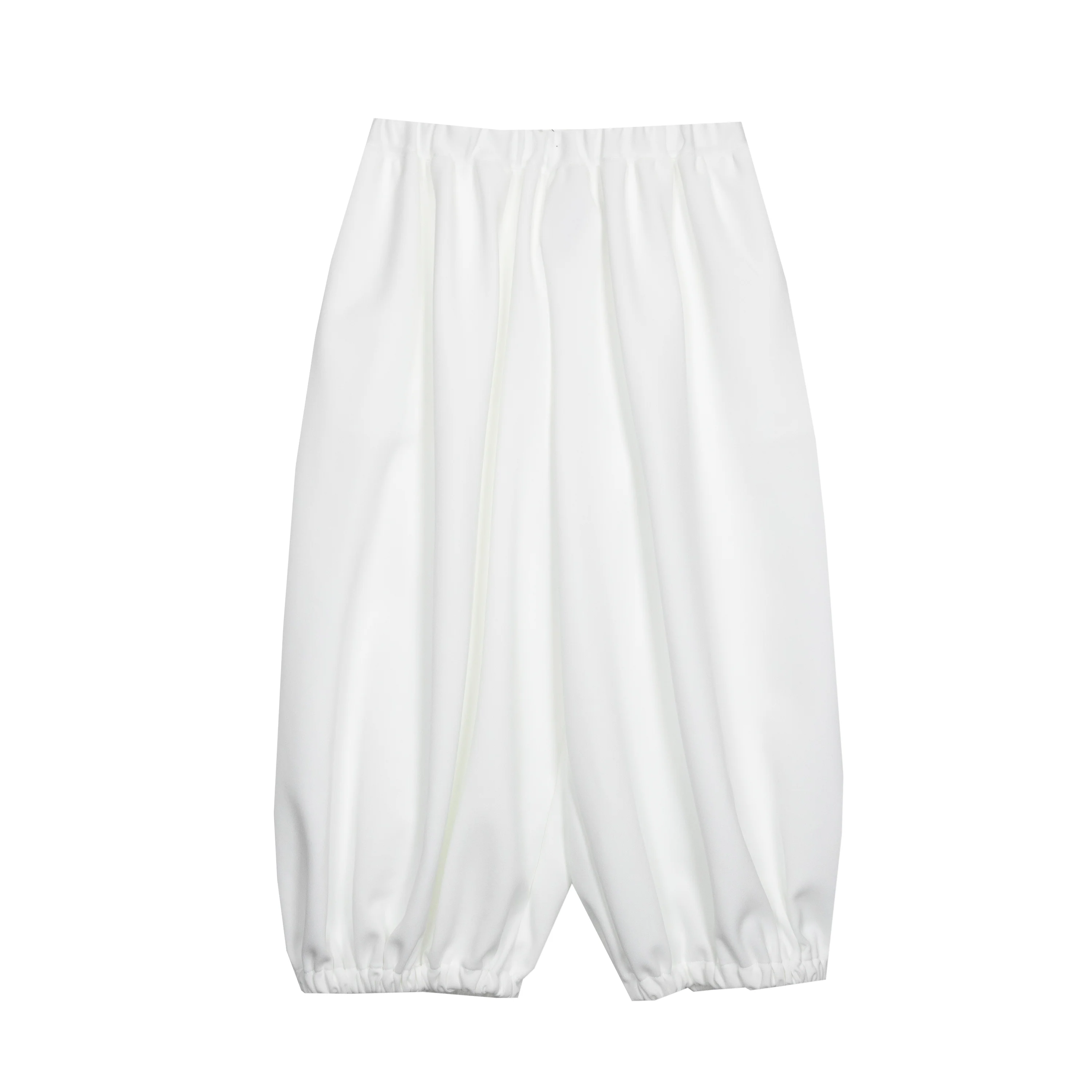 White Polyester Jersey Pants