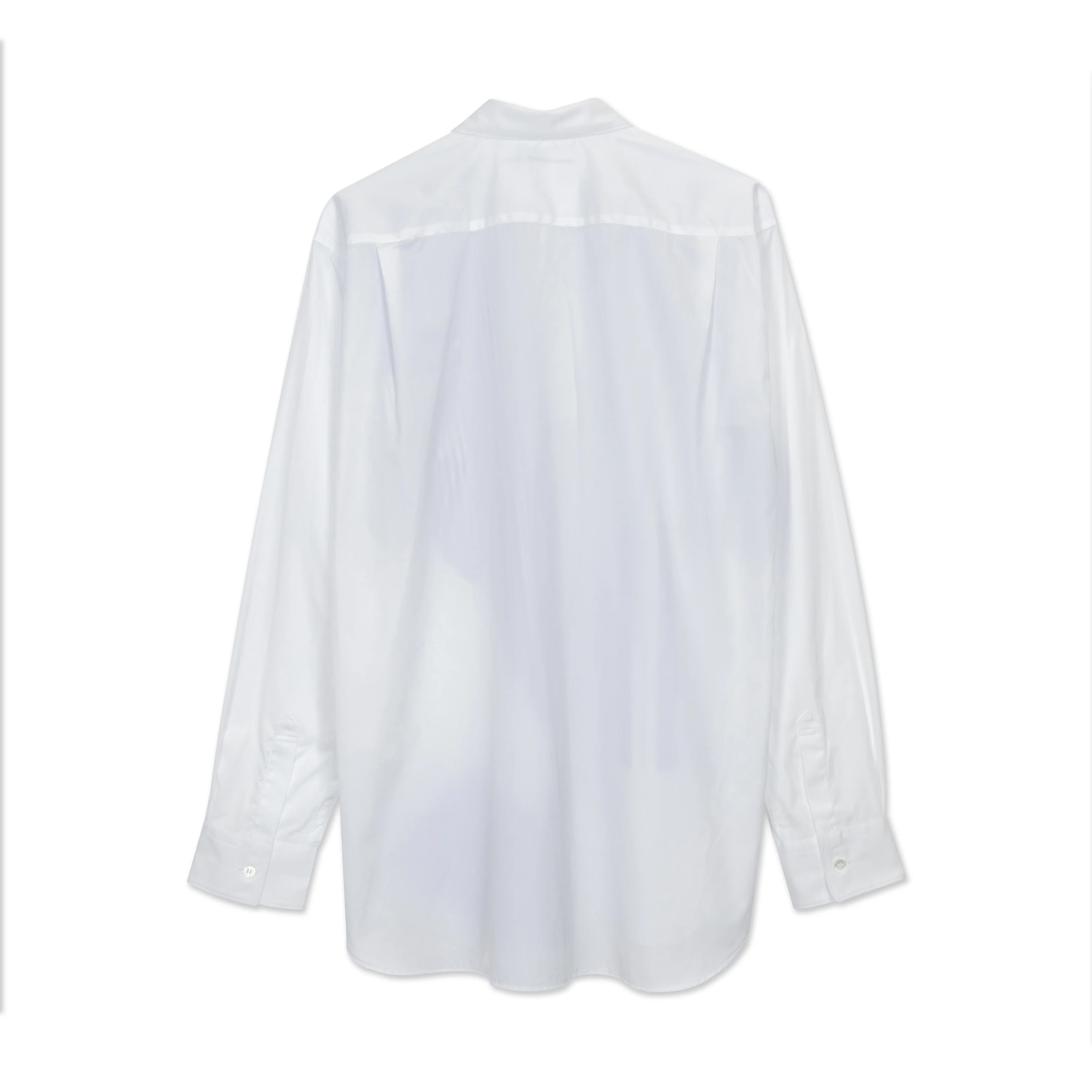 White x Blue Stripe Front Patchwork Shirt - Image 2