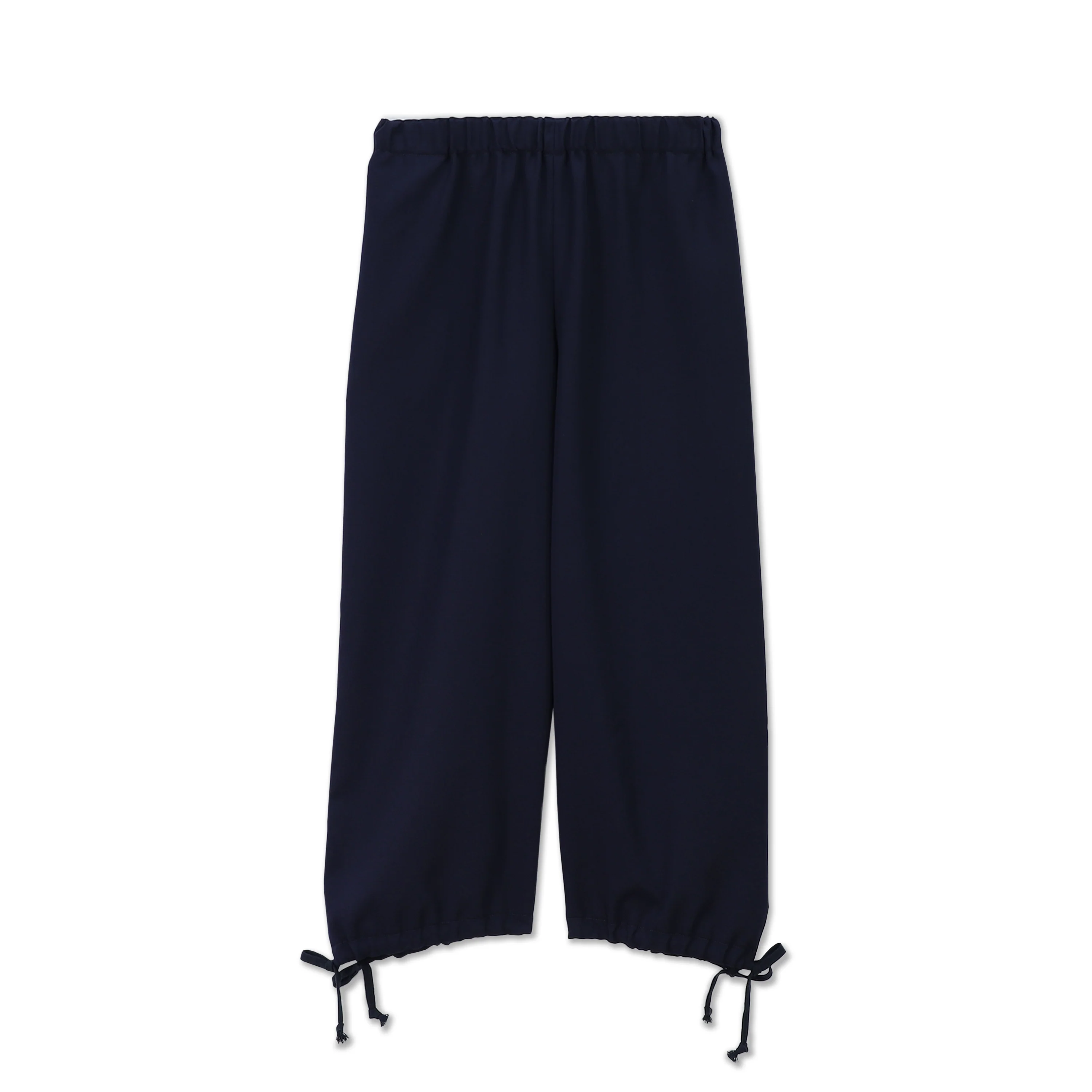 Wool Gabardine Tie Cuff Pant Navy - Image 2