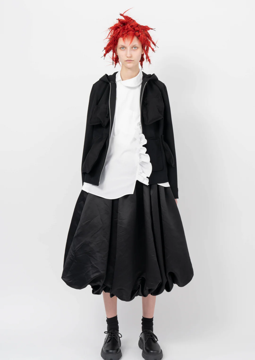 Thick Wool Multi Pocketed Parka Jacket - Image 3